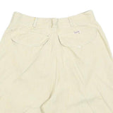 Womens Beige Casual Cotton Blend Shorts XS W26 Relaxed Fit Plain Style