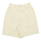 Womens Beige Casual Cotton Blend Shorts XS W26 Relaxed Fit Plain Style