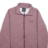 JACK WOLFSKIN Womens Purple Zip Jacket UK 12 Polyester Casual Outdoor Layer