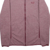 JACK WOLFSKIN Womens Purple Zip Jacket UK 12 Polyester Casual Outdoor Layer