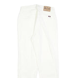 MUSTANG Womens White Regular Fit Straight Denim Jeans W26 L28 Zip Cotton Blend