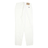 MUSTANG Womens White Regular Fit Straight Denim Jeans W26 L28 Zip Cotton Blend