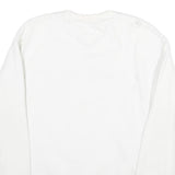 TOMMY HILFIGER Mens White Crew Neck M Sweatshirt Cotton Pullover Casual