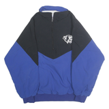 MATMAN Mens Black & Blue Cascade Christian Nylon Jacket XS Plain Athletic