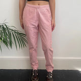 Fendissime Striped Trousers - 28W UK 8 Red Cotton