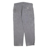 DICKIES Mens Cotton Blend Relaxed Grey W38 L32 Workwear Trousers Zip Closure