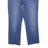 LEVI'S Womens Slim Blue Denim Raw Edge Jeans W32 L24 Classic Cotton Blend