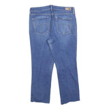 LEVI'S Womens Slim Blue Denim Raw Edge Jeans W32 L24 Classic Cotton Blend