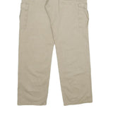 WRANGLER Mens Cotton Beige Regular Cargo Trousers W34 L34 Casual Zip Pocket