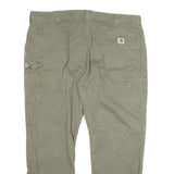 CARHARTT Mens Cotton Blend Beige Regular Straight Trousers W41 L28 Workwear