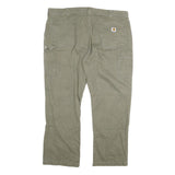 CARHARTT Mens Cotton Blend Beige Regular Straight Trousers W41 L28 Workwear