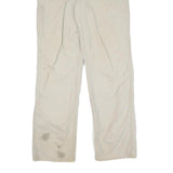 CARHARTT Mens Beige Cotton Blend Regular Fit Straight Leg Trousers W32 L33