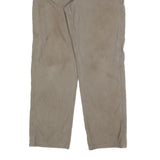 CARHARTT Mens Cotton Blend Beige Loose Straight Trousers W34 L34 Workwear Zip