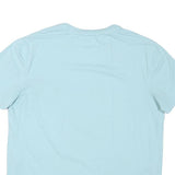 NAUTICA Mens Light Blue Classic Cotton Blend Crew Neck T-Shirt L Casual Wear