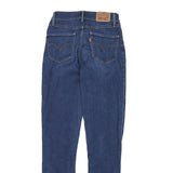 LEVI'S 721 Womens Jeans Blue Slim Skinny Denim Medium W23 L28 Zip Closure
