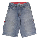 KOBALT Mens Shorts Blue Denim Casual M W28 Cotton Cargo Style