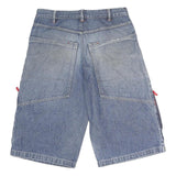 KOBALT Mens Shorts Blue Denim Casual M W28 Cotton Cargo Style