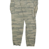 C&A Mens Cotton Blend Slim Camouflage Cargo Trousers W31 L28 Cargo Pants