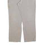 CARHARTT Mens Jeans Beige Relaxed Straight Denim W40 L34 Workwear Durable Zip