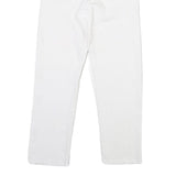 LEVI'S Big E Womens Jeans White Regular Straight Denim W28 L26 Button Closure