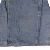 OSCAR Mens Blue Denim Cotton Button Jacket L Casual Classic Fit Outerwear