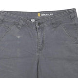 CARHARTT Womens Shorts Grey Casual Cotton Blend M W32 Functional Pockets