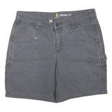 CARHARTT Womens Shorts Grey Casual Cotton Blend M W32 Functional Pockets