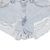 LEVI'S Womens Denim Blue Casual Cut-Off Shorts M W28 Distressed Hem