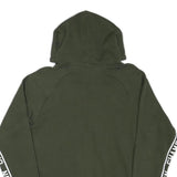 CHAMPION Mens Green Hoodie S Champion Sleeve Tape Pullover Cotton Blend