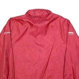 US BASIC Mens Red Lightweight Jacket S Polyester Blend Plain Zip Closure Casual