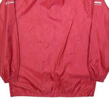 US BASIC Mens Red Lightweight Jacket S Polyester Blend Plain Zip Closure Casual