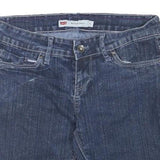 LEVIS Womens Denim Blue Casual Shorts M W30 Raw Edge Hem Classic Fit