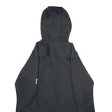 JACK WOLFSKIN Womens Black Outdoor Jacket UK 8 Polyester Hooded Zip Floral