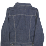 CALVIN KLEIN JEANS Womens Blue Denim Cotton Button Jacket L Casual Stylish