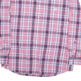 CHAPS Mens Pink & Blue Check Shirt XL Button Down Casual Cotton Blend
