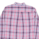 CHAPS Mens Pink & Blue Check Shirt XL Button Down Casual Cotton Blend