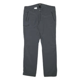 SCHOFFEL Womens Polyester Blend Grey Regular Fit Straight Trousers W35 L30