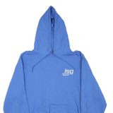 CHAMPION Mens Blue Hoodie L Cotton Blend Pullover Sweater Casual