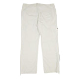 OLD NAVY Womens Cotton Beige Relaxed Straight Trousers W40 L34 Casual Zip Cargo