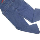 DICKIES Mens Blue Denim Dungarees Relaxed Cotton Blend L W44 L30 Workwear