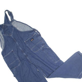 DICKIES Mens Blue Denim Dungarees Relaxed Cotton Blend L W44 L30 Workwear
