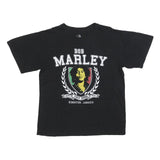 ZION Mens Black Bob Marley Graphic T-Shirt M Short Sleeve Crew Neck Cotton Blend