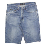 LEE Mens Denim Blue Casual Shorts M W34 Relaxed Fit Cotton Blend