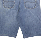 LEE Mens Denim Blue Casual Shorts M W34 Relaxed Fit Cotton Blend