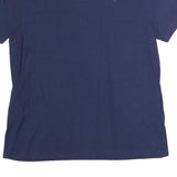 CHAMPION Mens Navy Blue Cotton T-Shirt L Short Sleeve Crew Neck Classic Logo