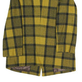 Womens Yellow & Black Check Jacket L Polyester Blend Button Closure Tailored