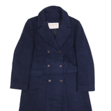 PENDLETON Womens Navy Blue Double Breasted Wool Jacket M Button Closure Tailored