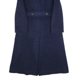 PENDLETON Womens Navy Blue Double Breasted Wool Jacket M Button Closure Tailored