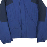FIELD & STREAM Mens Blue & Navy Zip Up Quilted Jacket XL Polyester Blend Outdoor