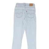 LEVI'S Womens Jeans Light Blue Regular Skinny Denim W27 L30 Classic Fit Zip
